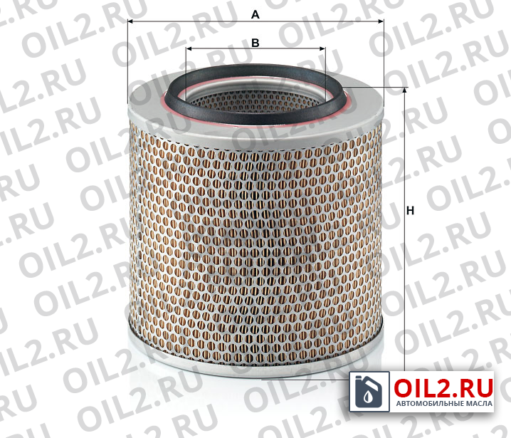 Габаритный чертеж MANN C 24 355 Габаритный чертеж MANN C 24 355