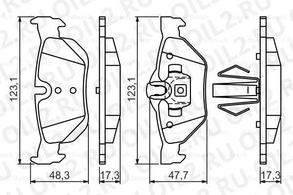 набор тормозных колодок; задний (Bosch 0986494272). Фотогаллерея. набор тормозных колодок; задний (Bosch 0986494272). Фотогаллерея.