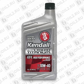 ������ KENDALL GT-1 High Performance Motor Oil with Liquid Titanium 10W-40 0,946 .