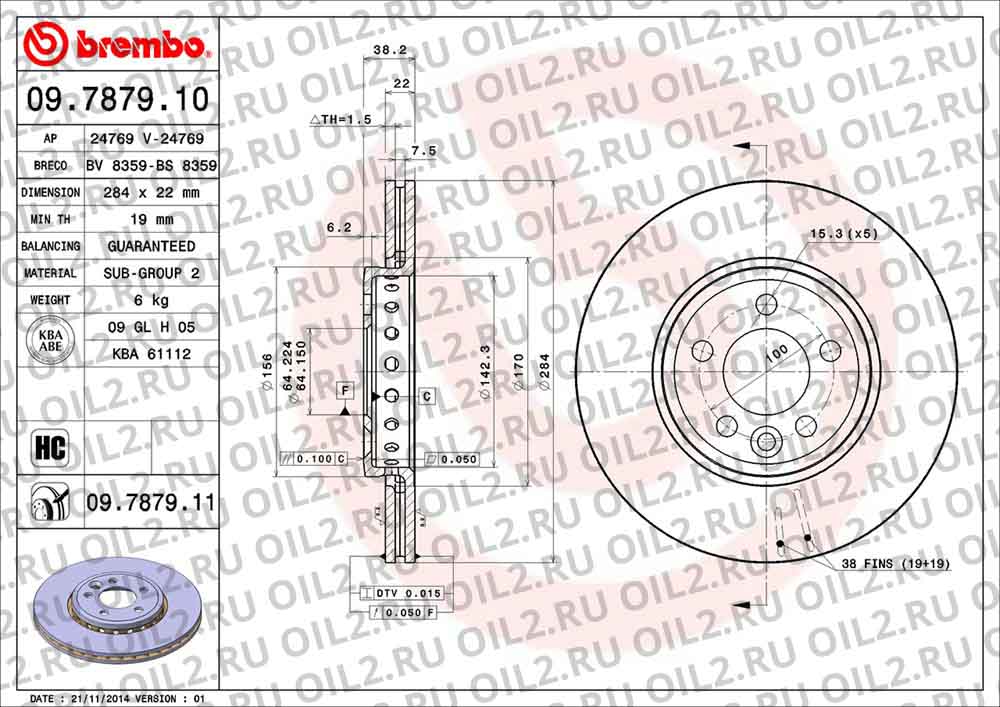  BREMBO 09.7879.11. .