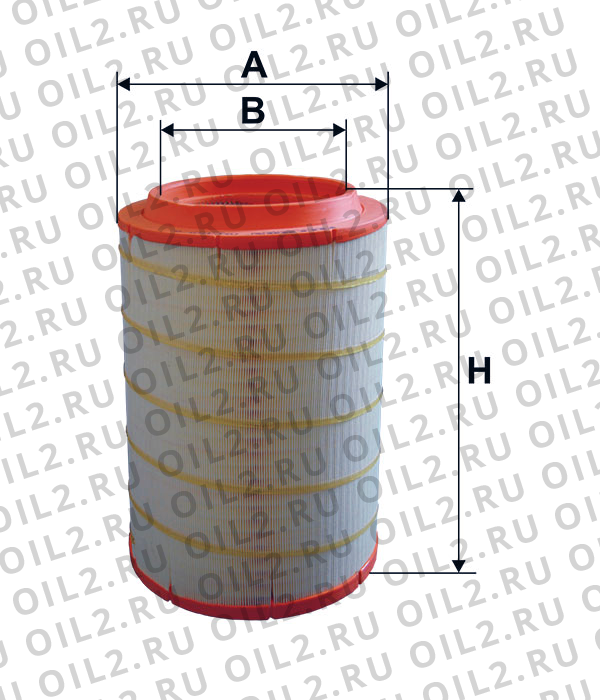 Габаритный чертеж Фильтр FILTRON AM 455/6 Габаритный чертеж Фильтр FILTRON AM 455/6