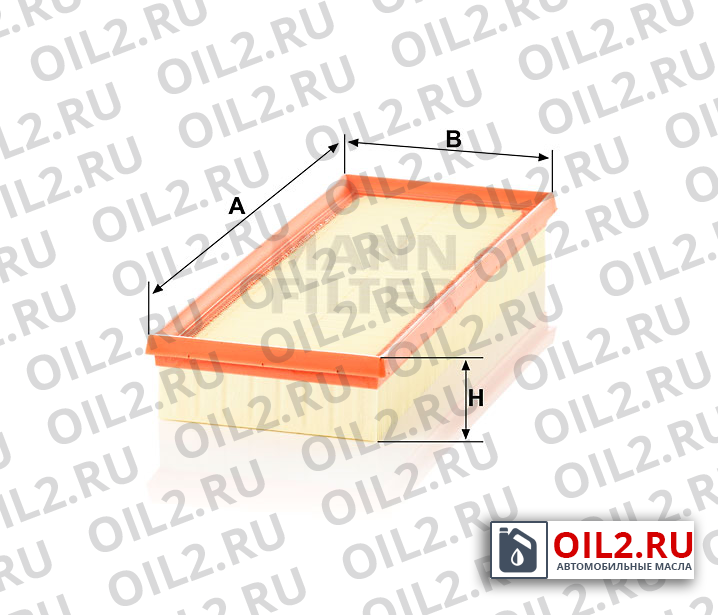Габаритный чертеж MANN C 36 007 KIT Габаритный чертеж MANN C 36 007 KIT