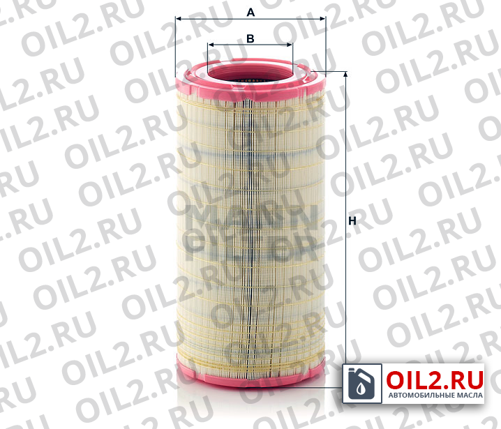 Габаритный чертеж MANN CF 16 158 Габаритный чертеж MANN CF 16 158