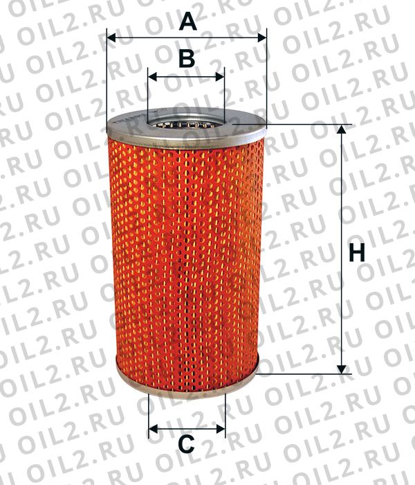 Габаритный чертеж Фильтр FILTRON OM 529 Габаритный чертеж Фильтр FILTRON OM 529