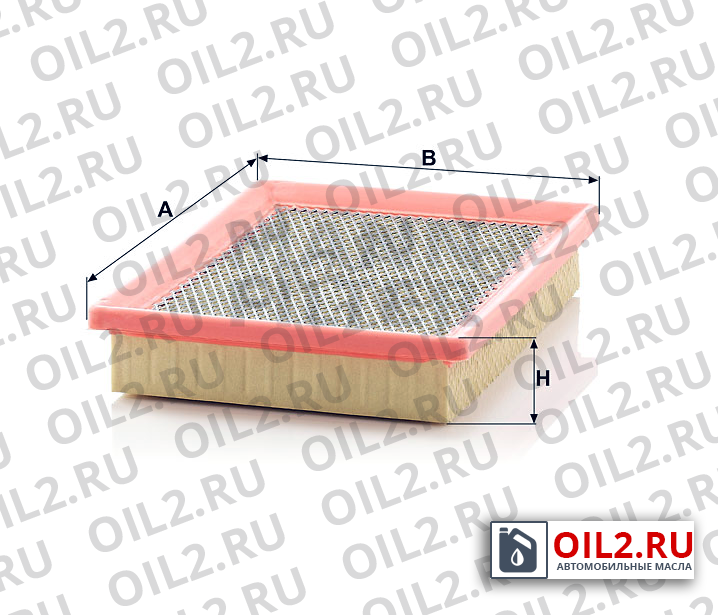 Габаритный чертеж MANN C 2571 Габаритный чертеж MANN C 2571