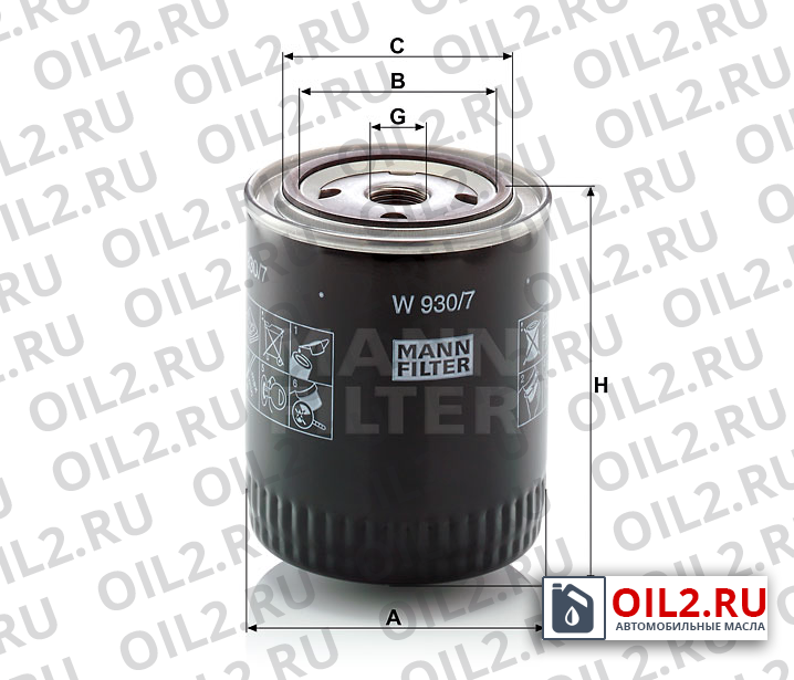 ���������� ������ MANN W 930/7