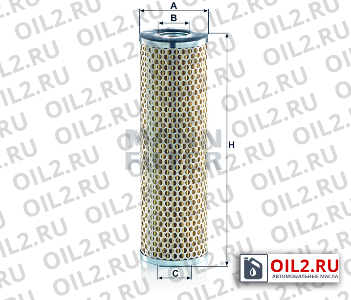 Габаритный чертеж MANN HD 9004 Габаритный чертеж MANN HD 9004