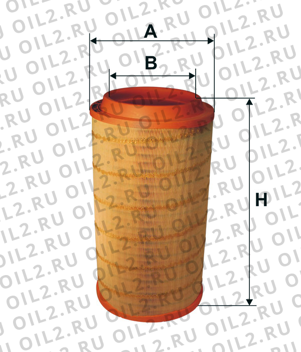 Габаритный чертеж Фильтр FILTRON AM 446/8 Габаритный чертеж Фильтр FILTRON AM 446/8