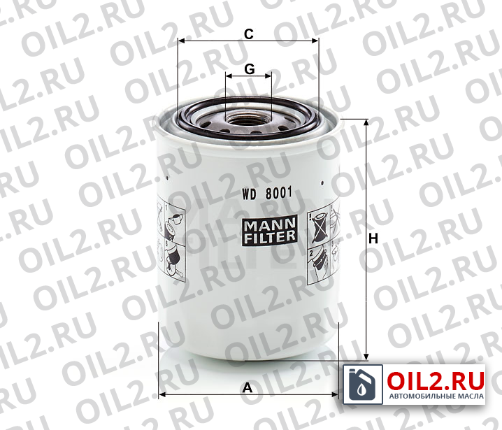���������� ������ MANN WD 8001