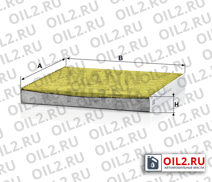 Габаритный чертеж MANN FP 22 021 Габаритный чертеж MANN FP 22 021