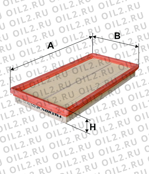 Габаритный чертеж Фильтр FILTRON AP 022/3 Габаритный чертеж Фильтр FILTRON AP 022/3