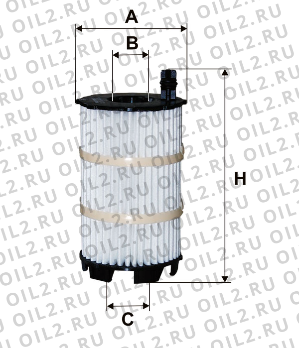 Габаритный чертеж Фильтр FILTRON OE 650/5 Габаритный чертеж Фильтр FILTRON OE 650/5