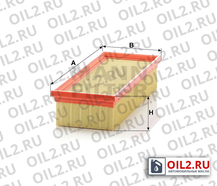 Габаритный чертеж MANN C 2774 Габаритный чертеж MANN C 2774