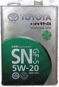 ������ TOYOTA Motor Oil SAE 5W-20 SN/GF-5 4 .