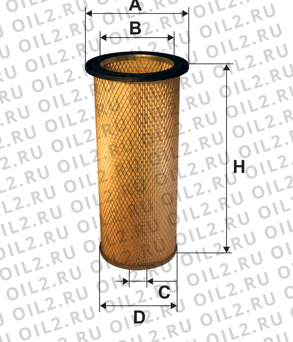 Габаритный чертеж Фильтр FILTRON AM 416/4W Габаритный чертеж Фильтр FILTRON AM 416/4W