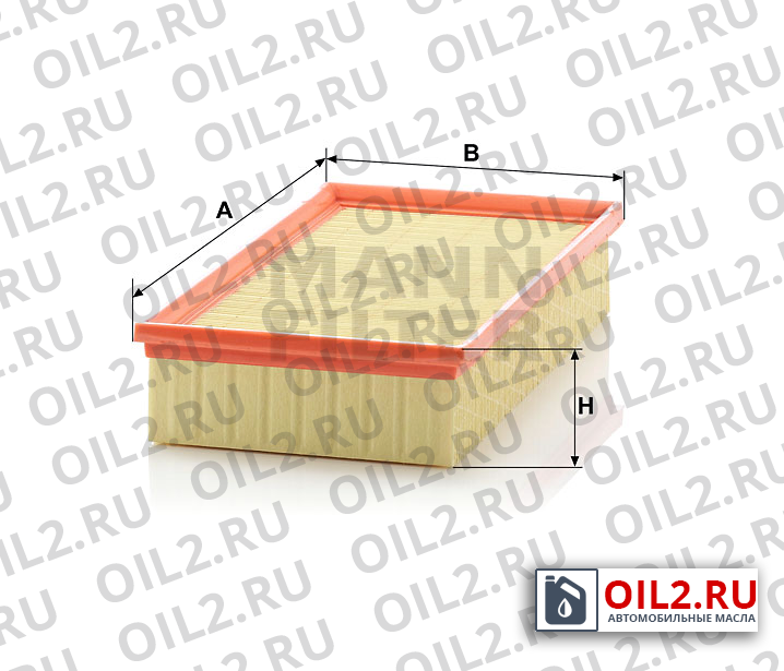 Габаритный чертеж MANN C 29 118 Габаритный чертеж MANN C 29 118