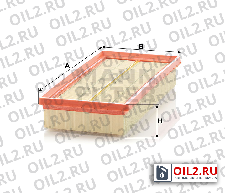 Габаритный чертеж MANN C 32 108 Габаритный чертеж MANN C 32 108