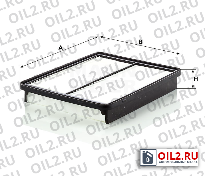 Габаритный чертеж MANN C 27 050 Габаритный чертеж MANN C 27 050