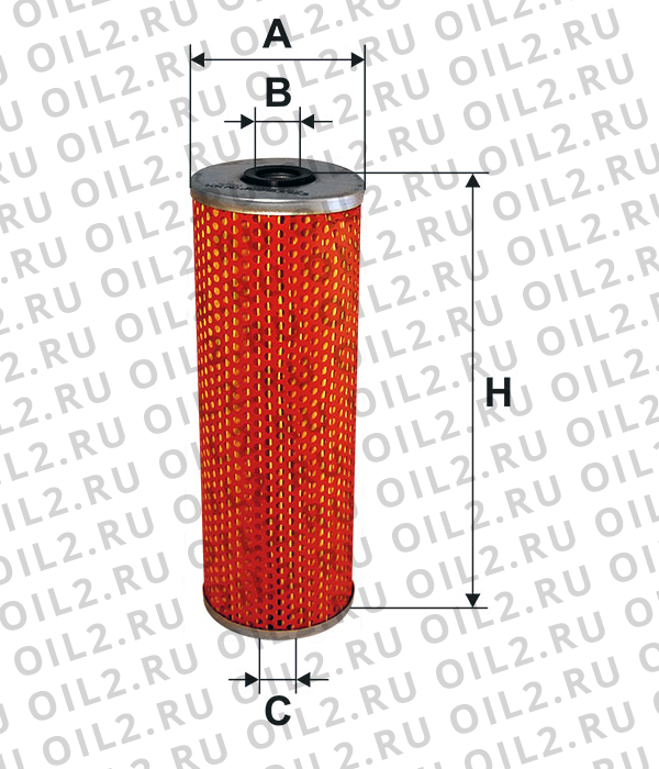 Габаритный чертеж Фильтр FILTRON OM 504 Габаритный чертеж Фильтр FILTRON OM 504