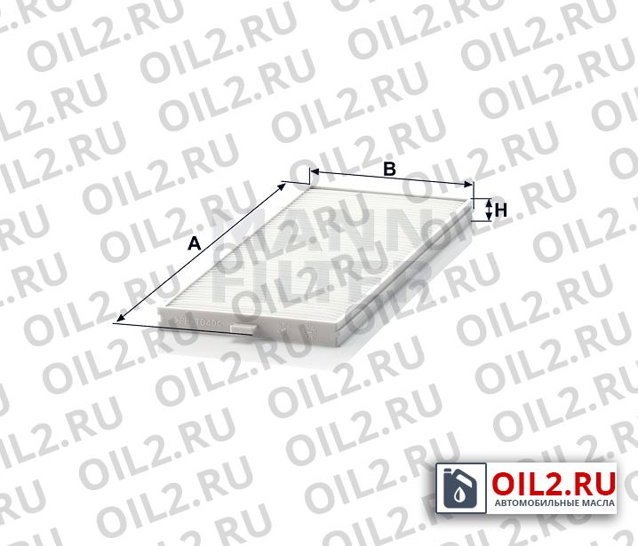 Габаритный чертеж MANN CU 2506-2 Габаритный чертеж MANN CU 2506-2