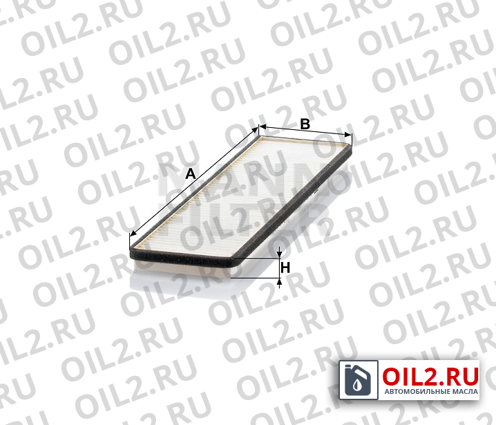 Габаритный чертеж MANN CU 42 001 Габаритный чертеж MANN CU 42 001