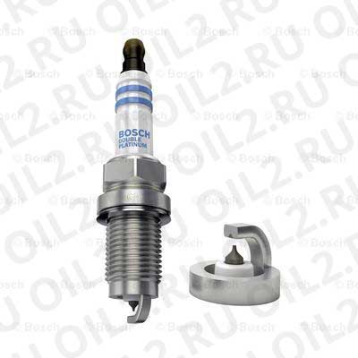 spark plug, double platinum (Bosch 0242240687). .