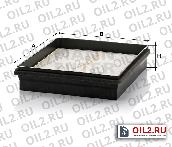 Габаритный чертеж MANN CU 39 120 Габаритный чертеж MANN CU 39 120