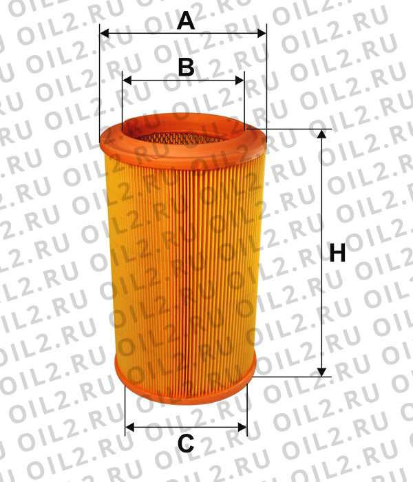 Габаритный чертеж Фильтр FILTRON AR 318/1 Габаритный чертеж Фильтр FILTRON AR 318/1