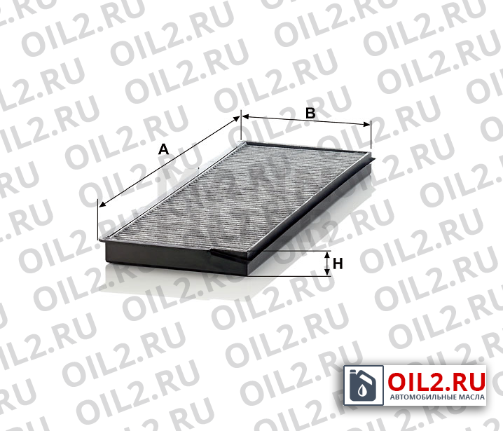 Габаритный чертеж MANN CUK 37 001 Габаритный чертеж MANN CUK 37 001