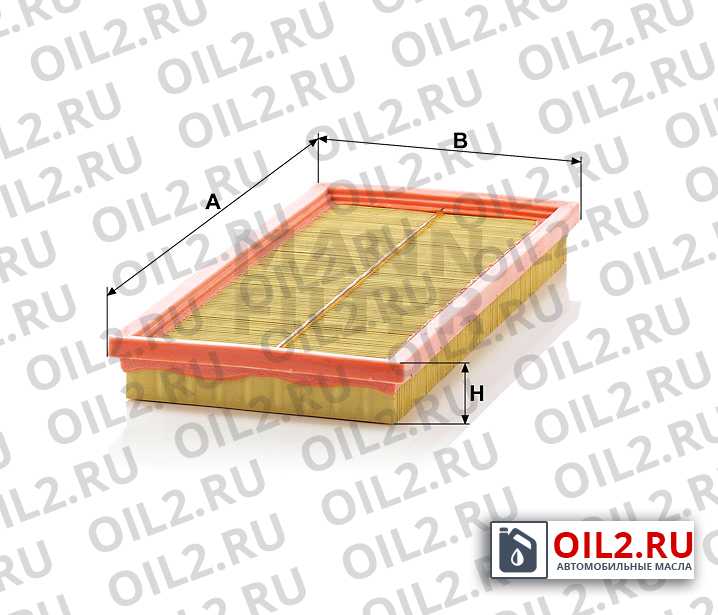 Габаритный чертеж MANN C 3273 Габаритный чертеж MANN C 3273