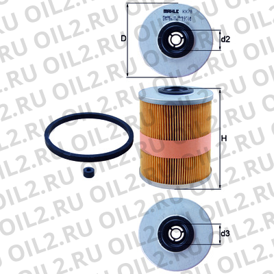 Габаритный чертеж Mahle KX 78D Габаритный чертеж Mahle KX 78D
