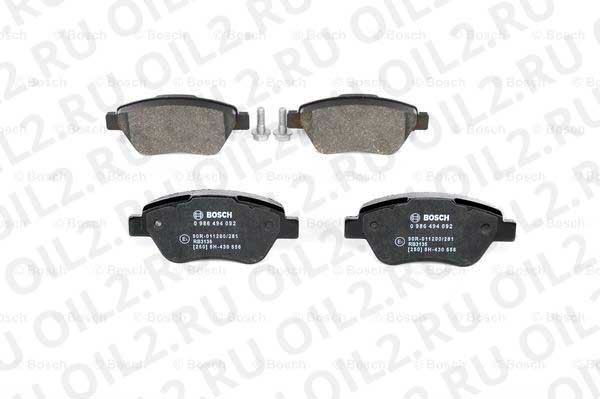 набор тормозных колодок; фронт (Bosch 0986494092). Фотогаллерея. набор тормозных колодок; фронт (Bosch 0986494092). Фотогаллерея.