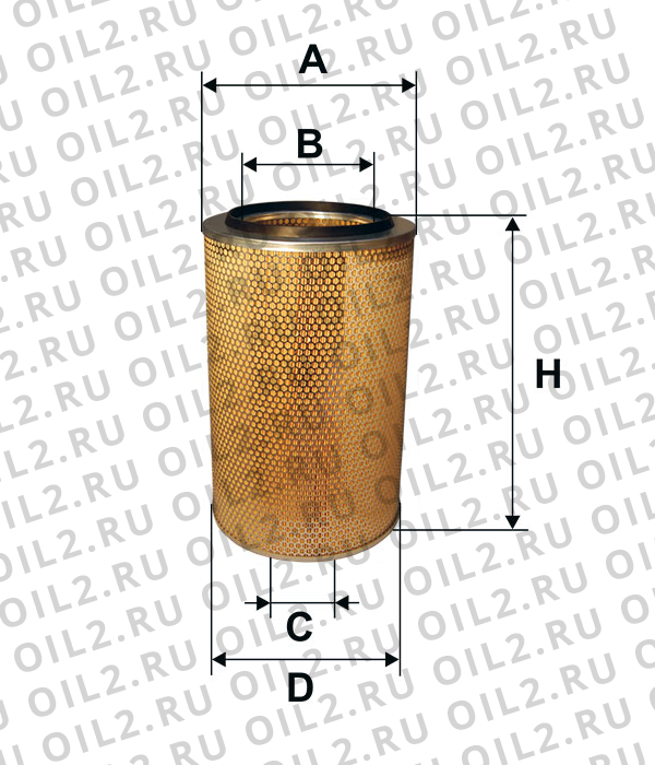Габаритный чертеж Фильтр FILTRON AM 401/1 Габаритный чертеж Фильтр FILTRON AM 401/1