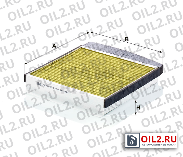 Габаритный чертеж MANN FP 2855 Габаритный чертеж MANN FP 2855