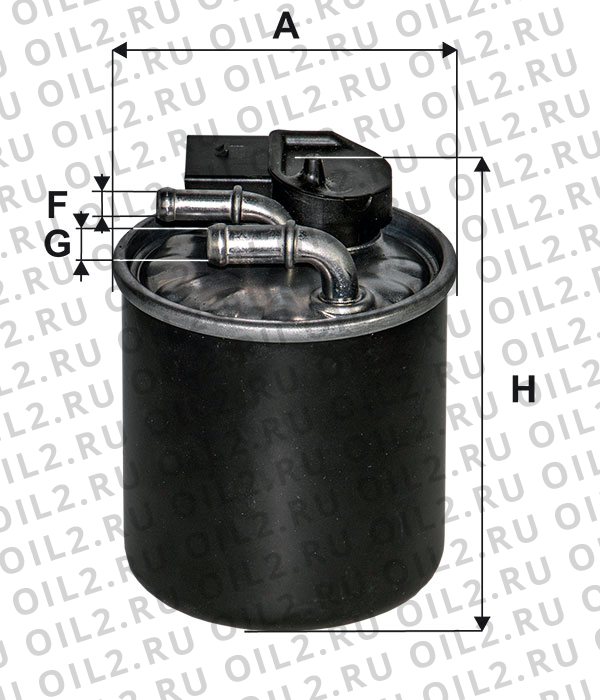 Габаритный чертеж Фильтр FILTRON PP 840/2 Габаритный чертеж Фильтр FILTRON PP 840/2