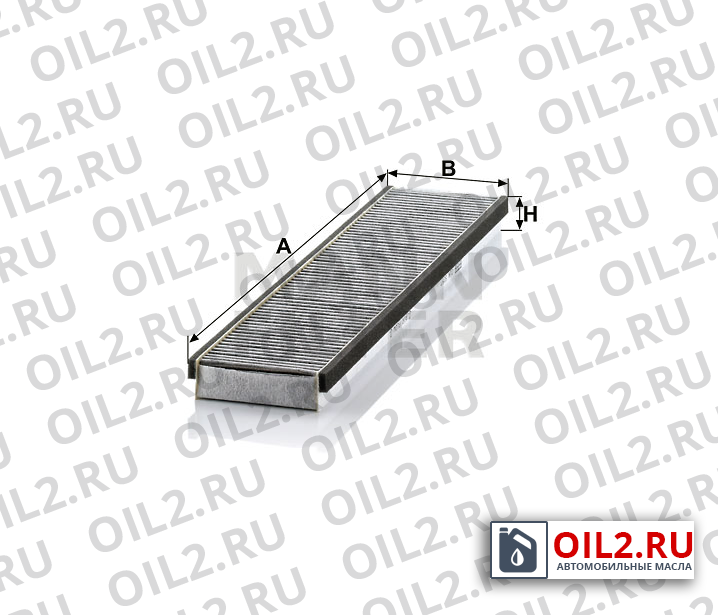 Габаритный чертеж MANN CUK 5257 Габаритный чертеж MANN CUK 5257
