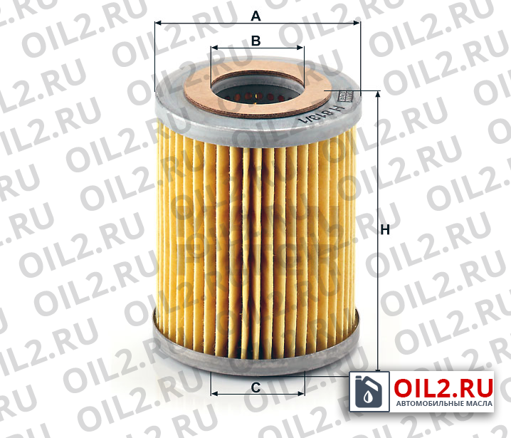 Габаритный чертеж MANN H 813/1 n Габаритный чертеж MANN H 813/1 n