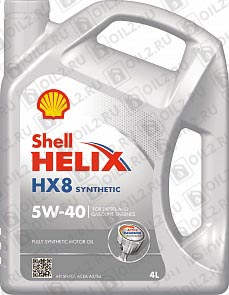  SHELL Helix HX8 Synthetic 5W-40 4 .