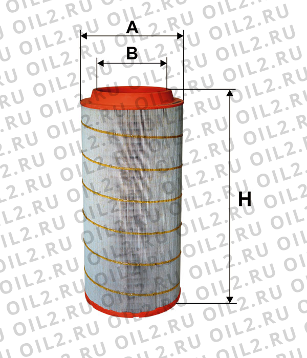Габаритный чертеж Фильтр FILTRON AM 446/9 Габаритный чертеж Фильтр FILTRON AM 446/9