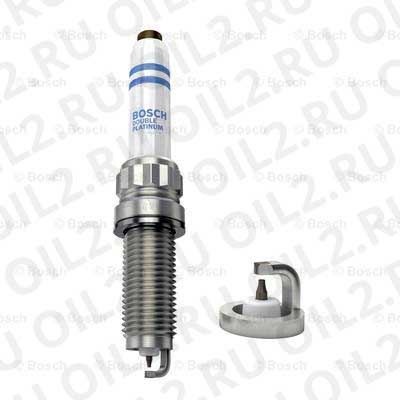 spark plug, double platinum (Bosch 0242145555). .