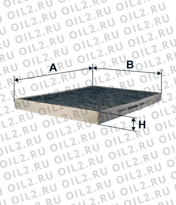 Габаритный чертеж Фильтр FILTRON K 1168A Габаритный чертеж Фильтр FILTRON K 1168A