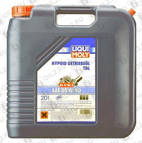 пїЅпїЅпїЅпїЅпїЅпїЅ Трансмиссионное масло LIQUI MOLY Hypoid-Getriebeoil TDL 80W-90 20 л.