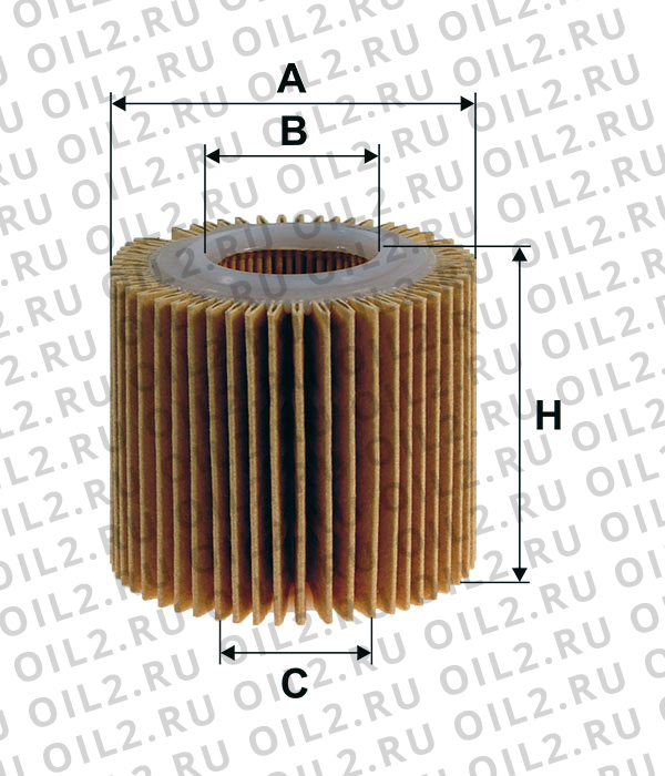 Габаритный чертеж Фильтр FILTRON OE 685/2 Габаритный чертеж Фильтр FILTRON OE 685/2