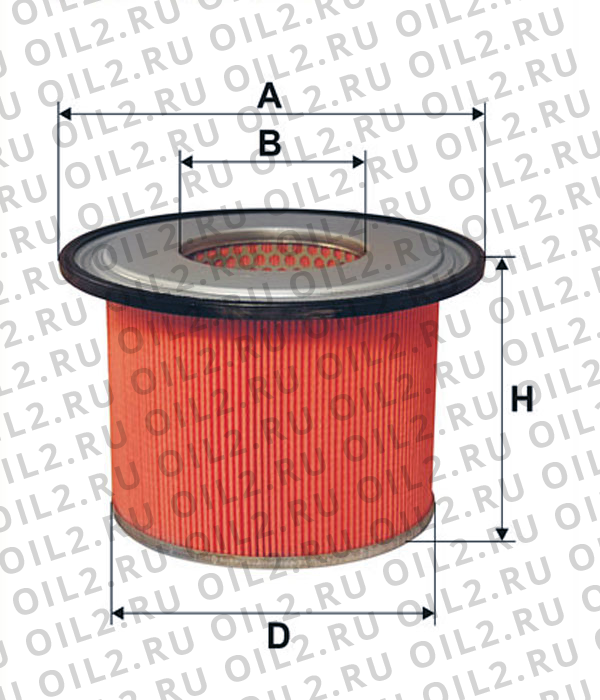 Габаритный чертеж Фильтр FILTRON AM 412/2 Габаритный чертеж Фильтр FILTRON AM 412/2