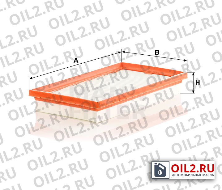 Габаритный чертеж MANN C 3233 Габаритный чертеж MANN C 3233
