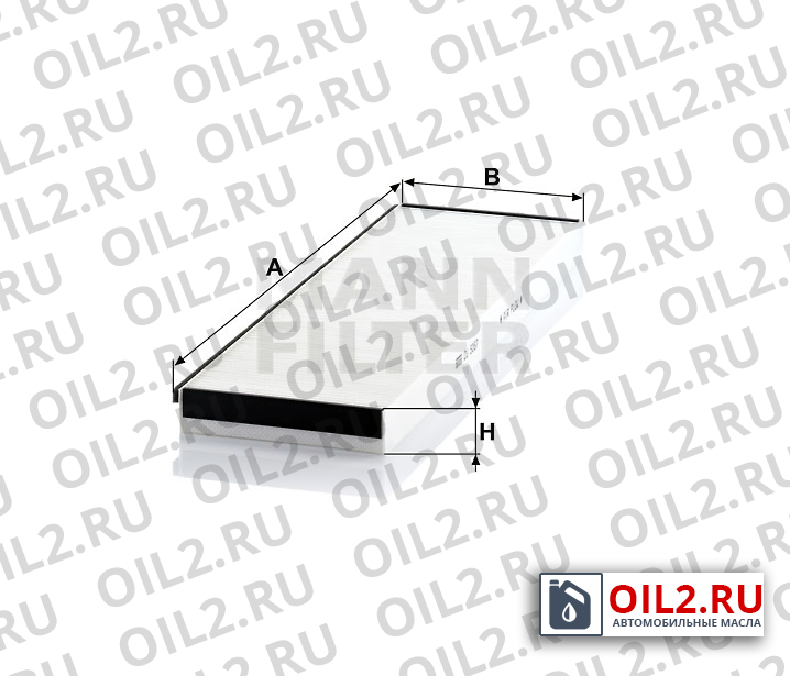 Габаритный чертеж MANN CU 5067 Габаритный чертеж MANN CU 5067