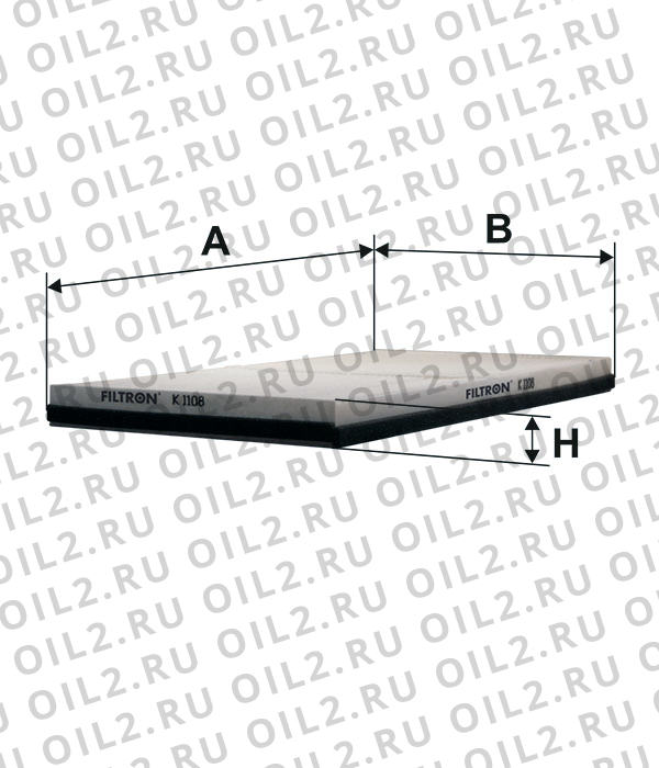 Габаритный чертеж Фильтр FILTRON K 1108 Габаритный чертеж Фильтр FILTRON K 1108