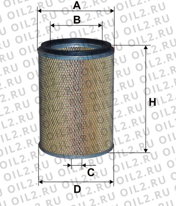 Габаритный чертеж Фильтр FILTRON AM 452/3 Габаритный чертеж Фильтр FILTRON AM 452/3