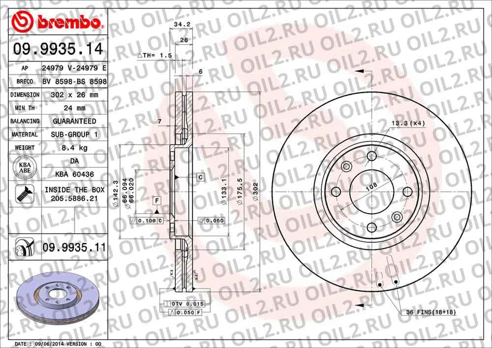  BREMBO 09.9935.11. .