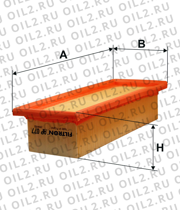 Габаритный чертеж Фильтр FILTRON AP 077 Габаритный чертеж Фильтр FILTRON AP 077